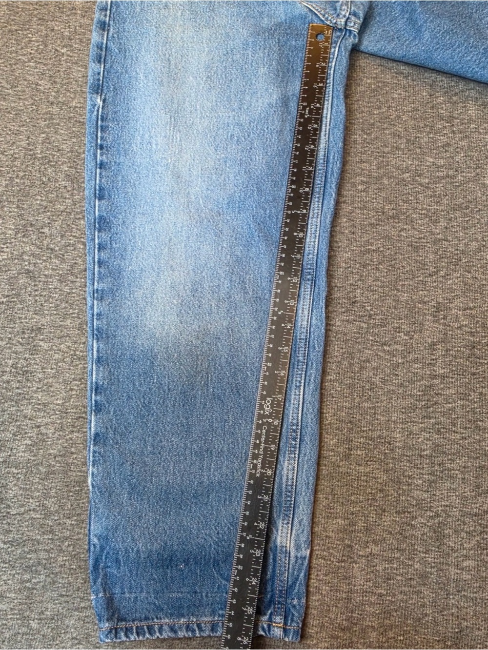 We The Free Good Luck Mid-Rise Barrel Jeans 28 Blue Denim Bohemian Hippie - Picture 7 of 15